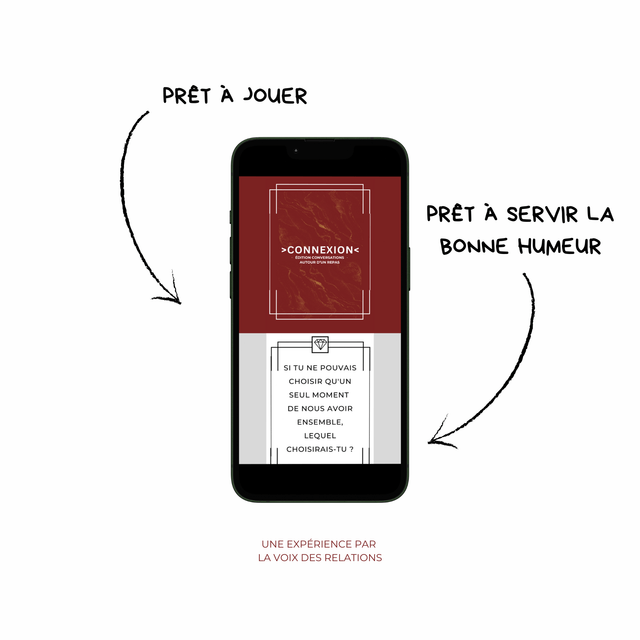 Jeu Connexion - Édition conversations autour d'un repas (71 questions à télécharger)