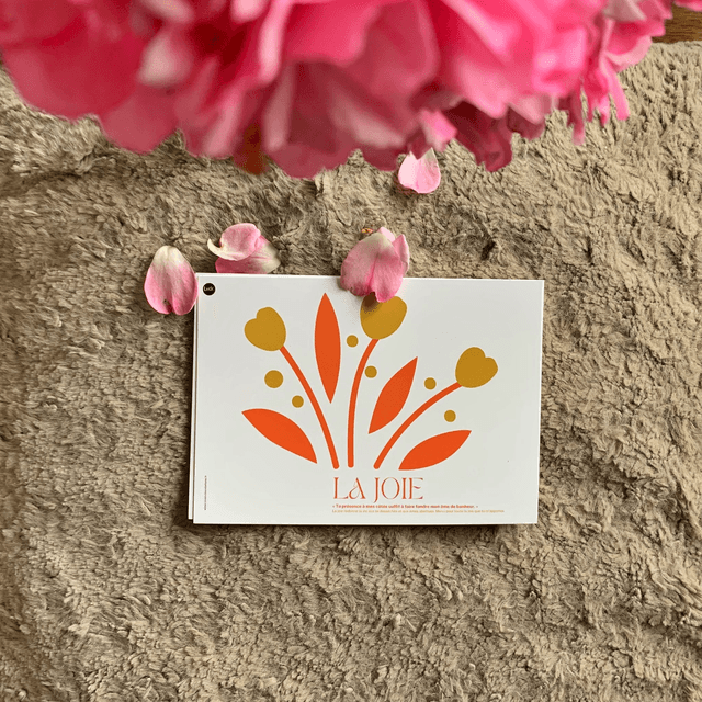Coffrets cartes postales de l'amitié (Amour, Joie, confiance, Paix et Gratitude)