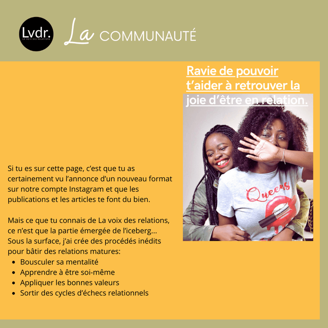 Rejoindre La communauté - Lvdr.
